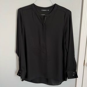 Apt. 9 Black LS sheer blouse